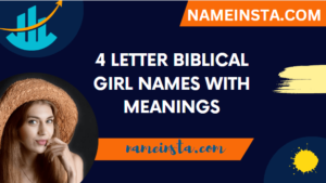 4 Letter Biblical Girl Names With Meanings