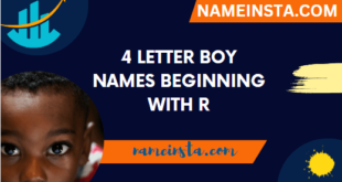 4 Letter Boy Names Beginning With R With Meanings