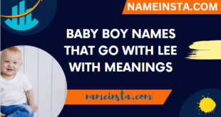 Baby Boy Names That Go With Lee With Meanings