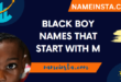 Black Boy Names That Start With M with meanings