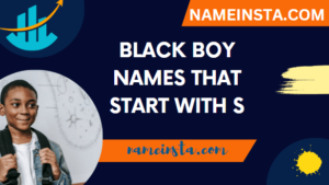 Black Boy Names That Start With S with meanings