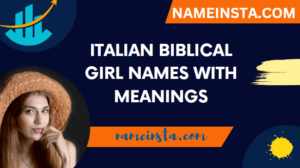 Italian Biblical Girl Names With Meanings