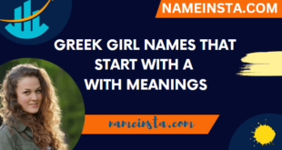 Greek Girl Names That Start With A With Meanings