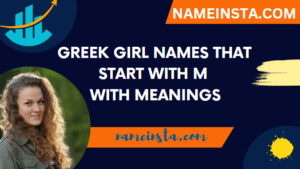 Greek Girl Names That Start With M With Meanings