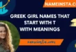 Trending Greek Girl Names That Start With T With Meanings