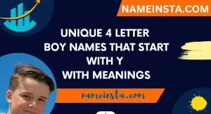 Unique 4 Letter Boy Names That Start With Y With Meanings